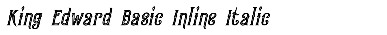 King Edward Basic Inline Italic